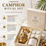Camphor Antique Set 150g with Brass Diffuser