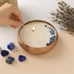 Saraswati Candle Burning
